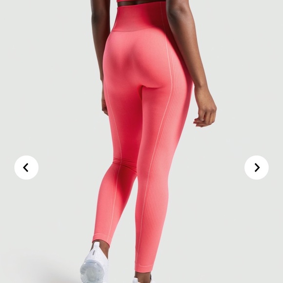 Gymshark ultra seamless leggings neon pink size M - Picture 2 of 5